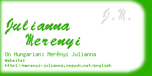 julianna merenyi business card